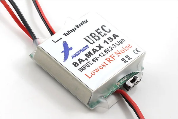 

free shipping Hobbywing 5V 6V Switchable Hobbywing RC UBEC 8A Max 15A Lowest RF Noise BEC Voltage Regulator