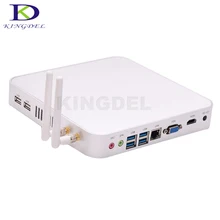 2016 Горячая Intel Celeron 1037U Dual Core Barebone Безвентиляторный Мини Настольный Компьютер PC USB 3.0 VGA + HDMI Двойной Дисплей