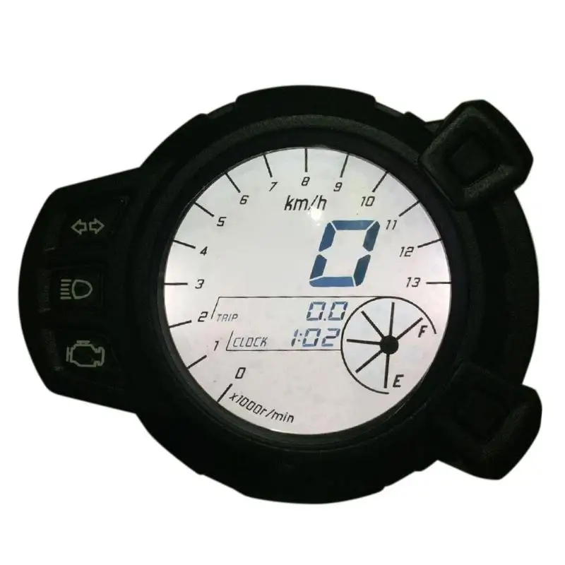 

Motorcycle LCD Digital Display Speedometer Tachometer Odometer 7 Color Oil Level RPM Speed Meter Instrument For Yamaha BWS125