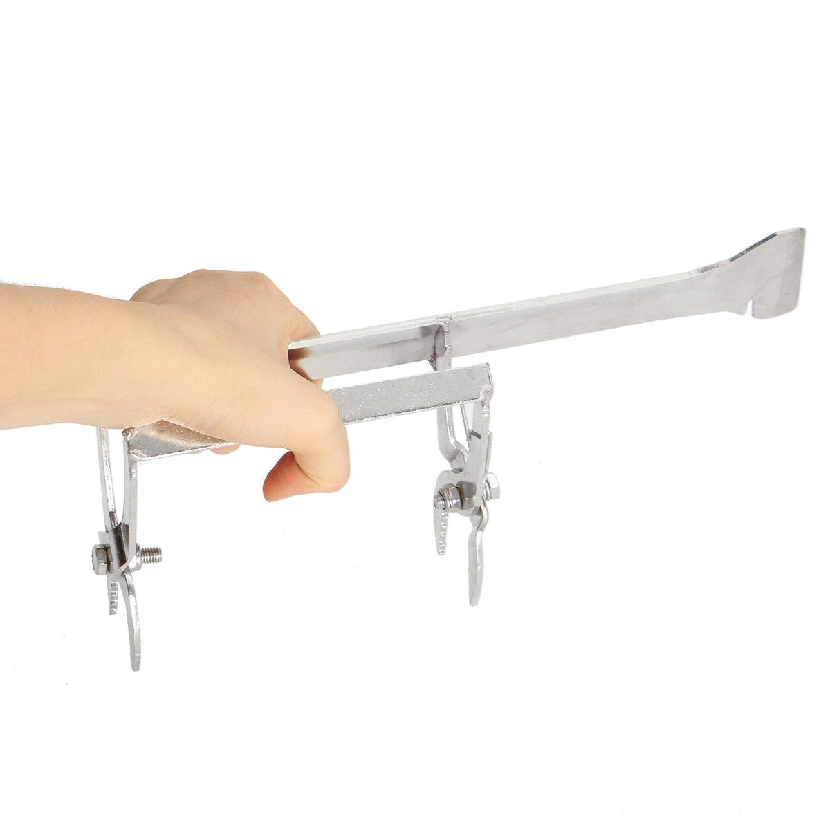 

1pc Silver Bee Hive Frame Holder Perch Side Beekeeping Equipment Tool Protect Bee Sting Capture Grip Beekeeping Accessory