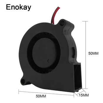 

Wholesale 10pcs 5015 12V24v 50x50x15mm DC Blower Brushless Extruder Cooler Plastic Fan
