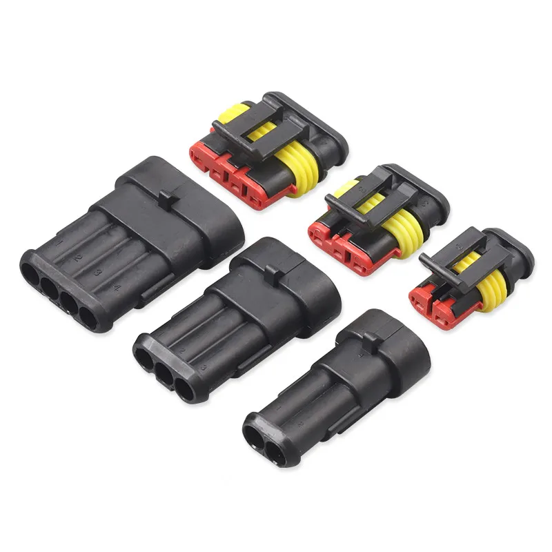 

Automotive Waterproof Connector AMP Plug and Socket HID Male and Female Wire Harness Connector