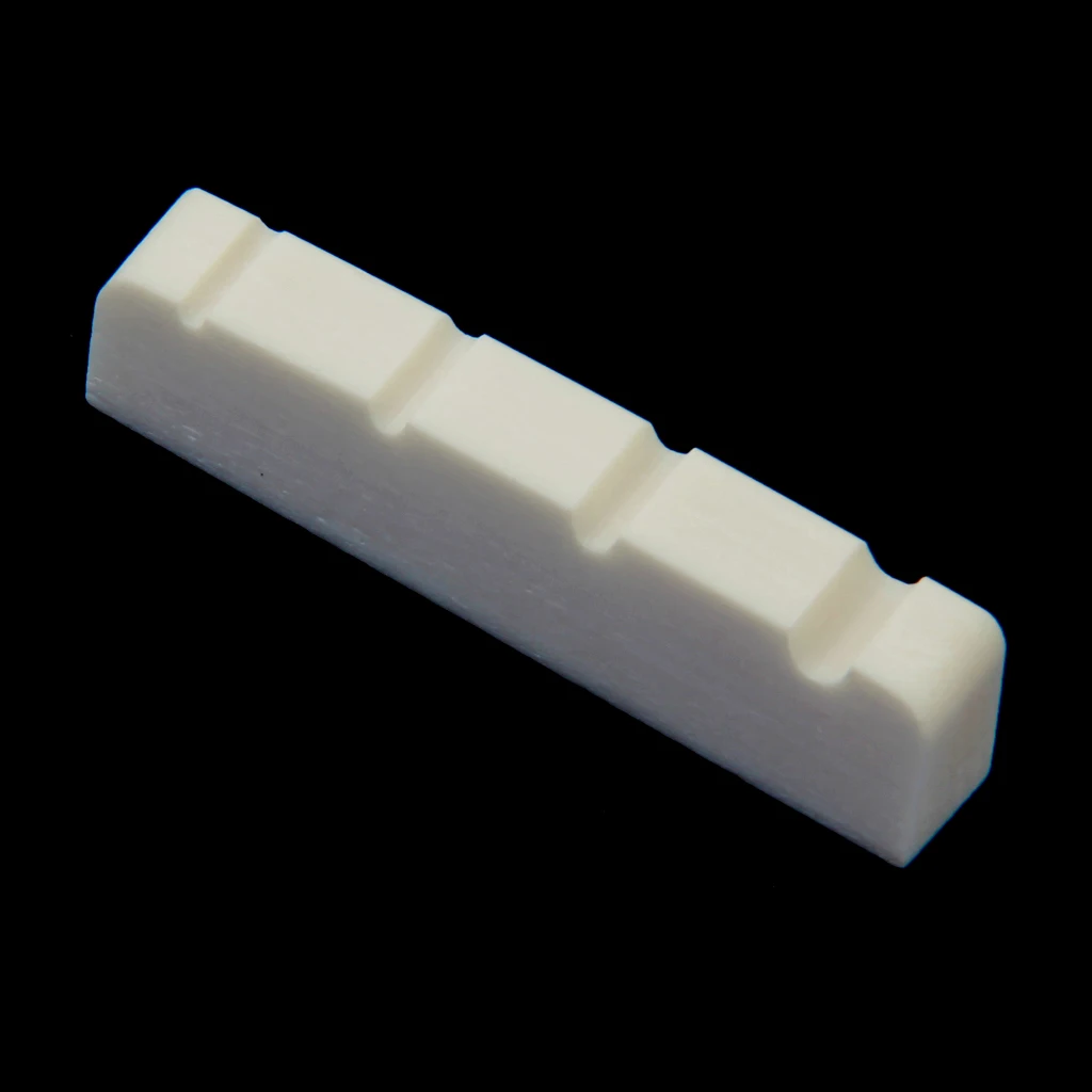 Natural Buffalo Bone Nut Slotted for 4 String Electric Bass Guitar Musical Accessory