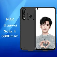 Высокое качество новейший 6800 мАч Внешний блок питания задняя банка зарядное устройство USB чехол для huawei Nova 4