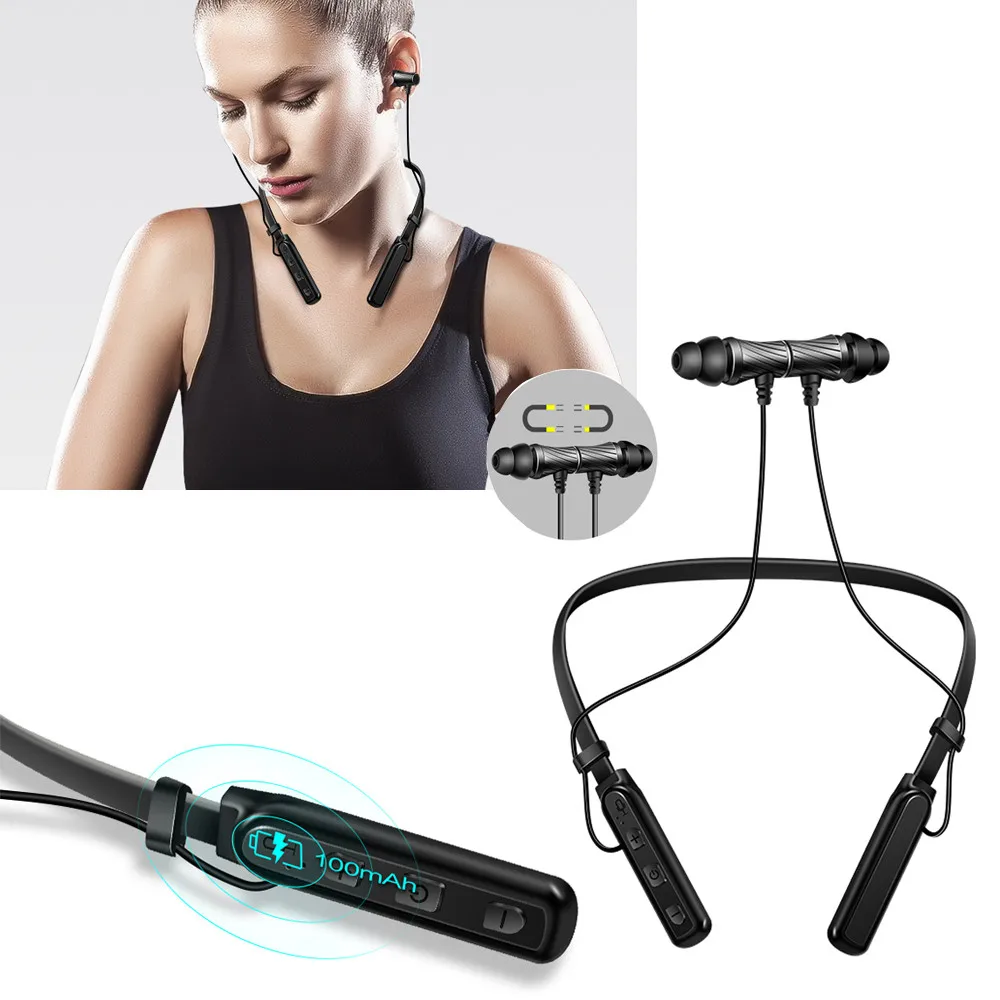 Bluetooth Headsets Wireless Sports Running Earphones Sweatproof