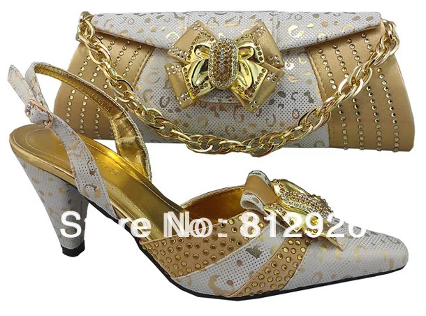 Free Shipping By DHL!!! NEW ARRIVAL italian shoes and bags set wholesale silver TSH 123-in Women ...