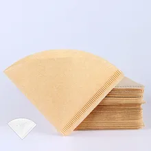 Для выведения токсинов, 40 шт бумажные фильтры для кофе 1-2Cup 2-4Cup V Форма для V60 кувшин для кофе фильтровальные чаши эспрессо капельная Кофеварка бумажные приспособления фильтры