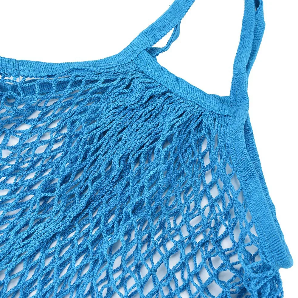 New Mesh Net Turtle Bag String Shopping Bag Reusable Fruit Storage Handbag Totes Women Shopping Mesh Bag Shopper Bag
