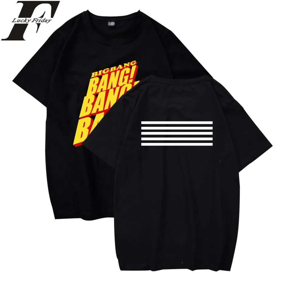 

LUCKYFRIDAYF 2017 BIGBANG Kpop Short T-shirt Women/Men Bangtan Boy Tee Shirt Women Fans Korean Style Kpop Tops TShirt Streetwear