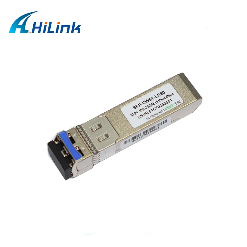 Hilinktech DHL 10G CWDM SFP+ 80 км 1470-1610nm EML+ APD 23dB ZR LC МЭП радиопередатчик модуль