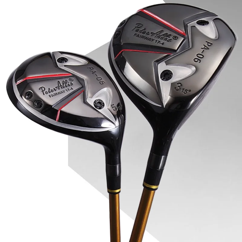 Man Fairway Woods 3 5 Golf Clubs With Graphite Club Shaft Black Gold