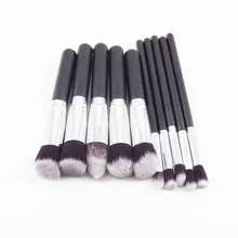 10pcs Full Set Women Makeup Brush Kit Superior Professional Soft Cosmetic Brushes for Makeup-MT005