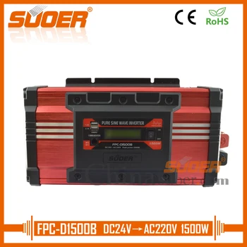 

Suoer【 Pure Sine Wave Inverter 】 Inverter Solar Power System 24V 220V 1500W Pure Sine Wave Inverter(FPC-D1500B)