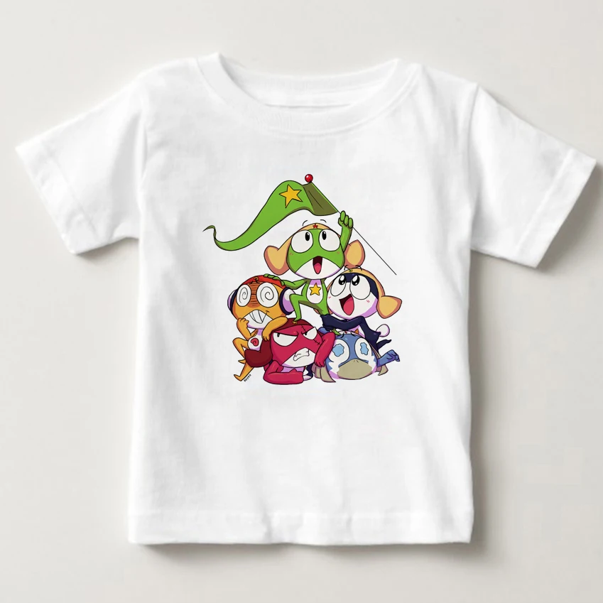 

Keroro Print T Shirt Tops For boy and girl Keroro Short T Shirt Japan Cartoon Keroro Shirt Top children tshirt MJ