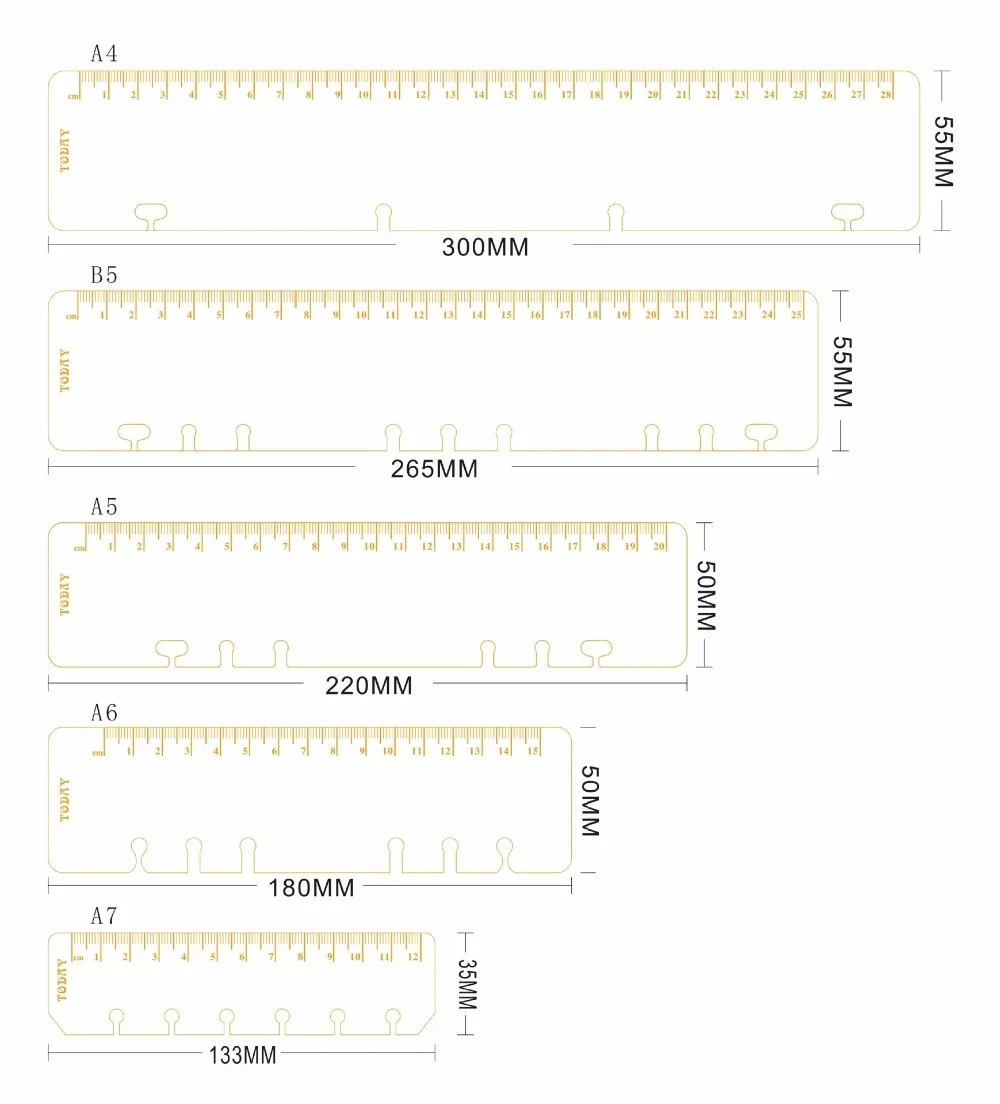 Harphia Today линейка A4 B5 A5 A6 A7 золото ПП матовый планировщик программа Dokibook для 6 отверстий вкладыш спираль блокнот Органайзер