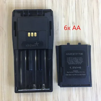 

10X 6 AA battery case box for Motorola DEP450 DP1400 PR400 CP140 CP040 CP200 EP450 CP180 GP3188 etc wakie talkie with belt clip