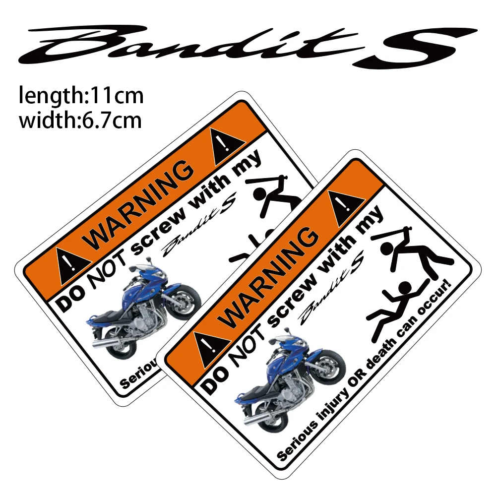 

KODASKIN Motorcycle Cheap Creative Warning Sticker Decal for Suzuki Bandit S