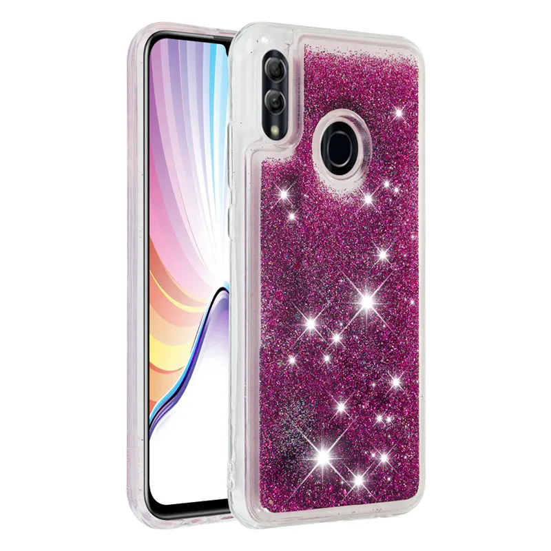 a Мягкий ТПУ чехол TRISEOLY для Honor 10 Lite Quicksand водопад чехол для huawei P Smart /Honor 10 Lite 10 Lite чехол для телефона Coque - Цвет: a