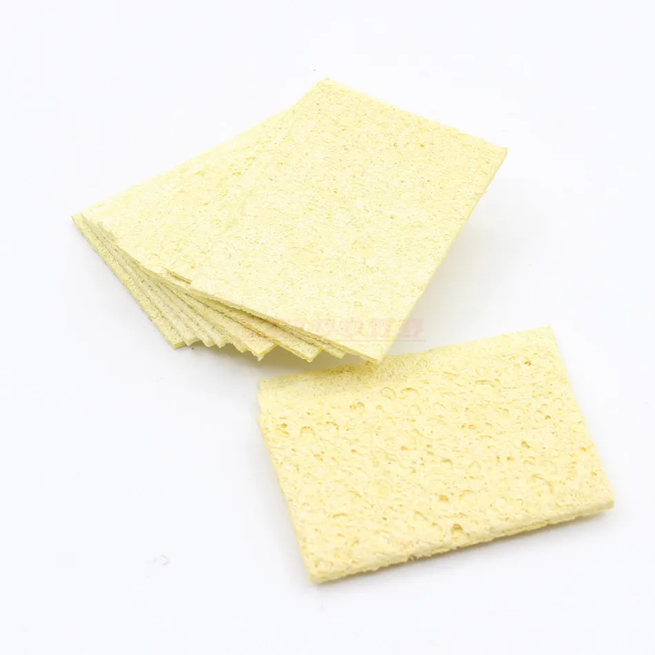 5 PCS Enduring Condense Electric Welding Soldering Iron Cleaning Sponge NEW