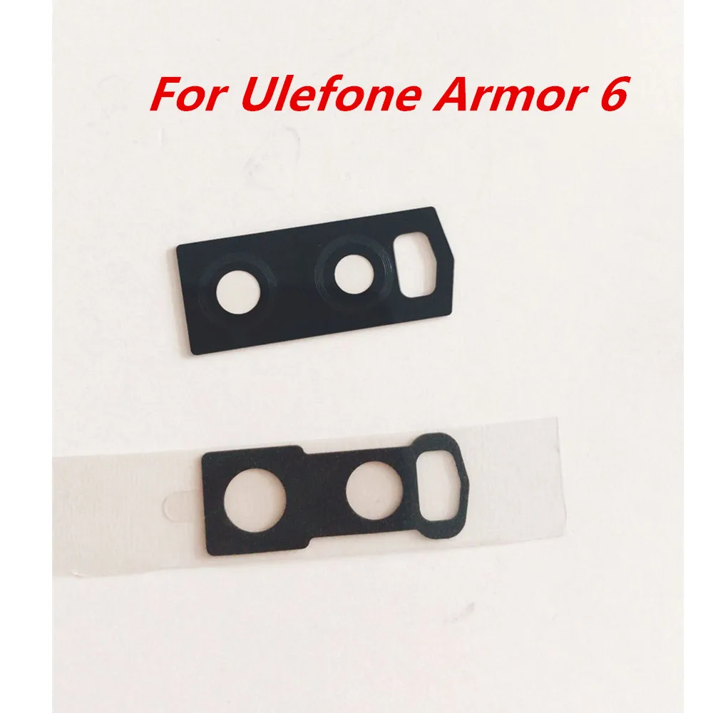 

New Original For Ulefone Armor 6 6.2'' Phone Rear Back Camera Lens Glass Spare Part Screen Protective For Ulefone Armor 6