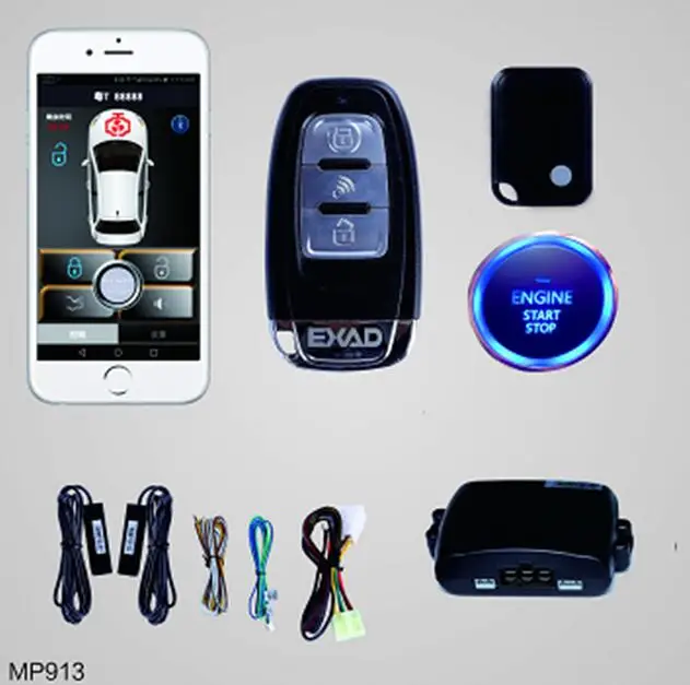 Mobile phone sensor control car bluetooth connection comfortable into the mobile phone two switch door lock mobile phone boot