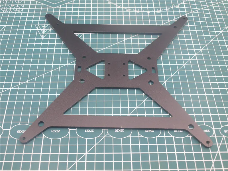 4 مللي متر الأسود بأكسيد الألومنيوم Y النقل لوحة 3D الرتيلاء/HE3D 3D طابعة ترقية ساخنة السرير دعم لوحة