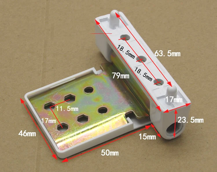 Door Hinges Plastic steel door hinge Extrapolation window Standard hinges Hardware accessories 4pcs