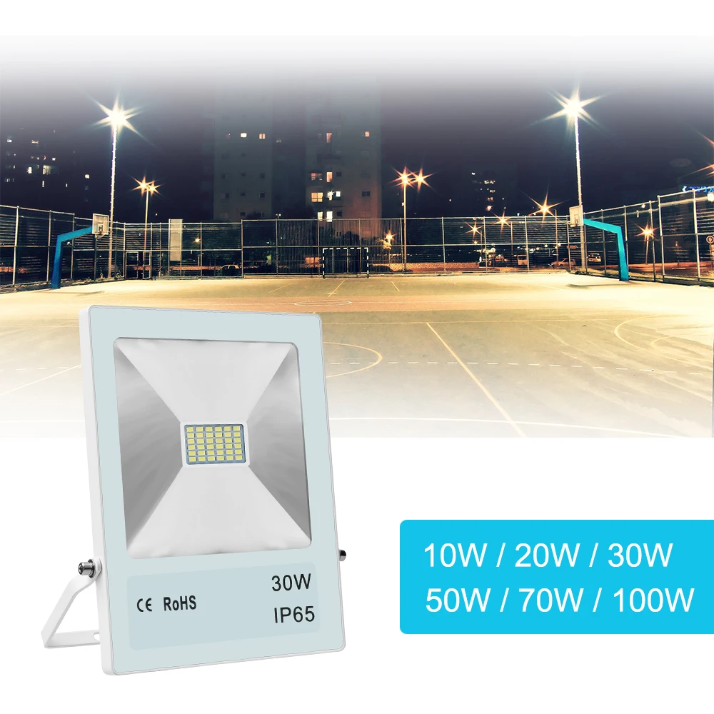 

LED Flood Light 10W 20W 30W 50W 70W 100W Projector Reflector Wall Lamp Waterproof 220V Led Floodlight Spotlight Outdoor Lighting