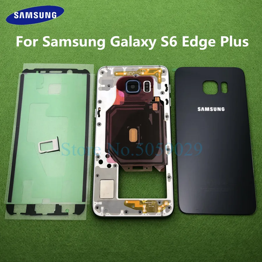 

For Samsung Galaxy S6 Edge Plus G928 G928F Middle Front Frame Full Housing Rear Case Bezel Holder S6+ Back Glass Cover door