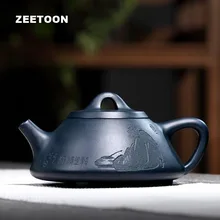 220 мл настоящий исинский чайный горшок из китайской фиолетовой глины для здоровья, чайник из камня Дзен Будды, чайный набор из грубой керамики