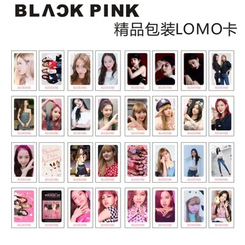

Blackpink Black Pink Lisa Rose Jennie Jisoo Lomo Cards Photo Cards Lomo 32pcs Small Cards With Clips And Rope New Kpop K-pop
