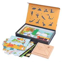 Деревянные игрушки-пазлы для детей, Ранняя обучающая игра Монтессори Oyuncak, игрушки для мальчиков и девочек