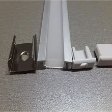 2206; 1 м длинный светодиодный алюминиевый профиль с крышкой ПК(молочный цвет с шероховатым узором, пожалуйста, укажите); для flexibe или жесткий светодиодный полоски