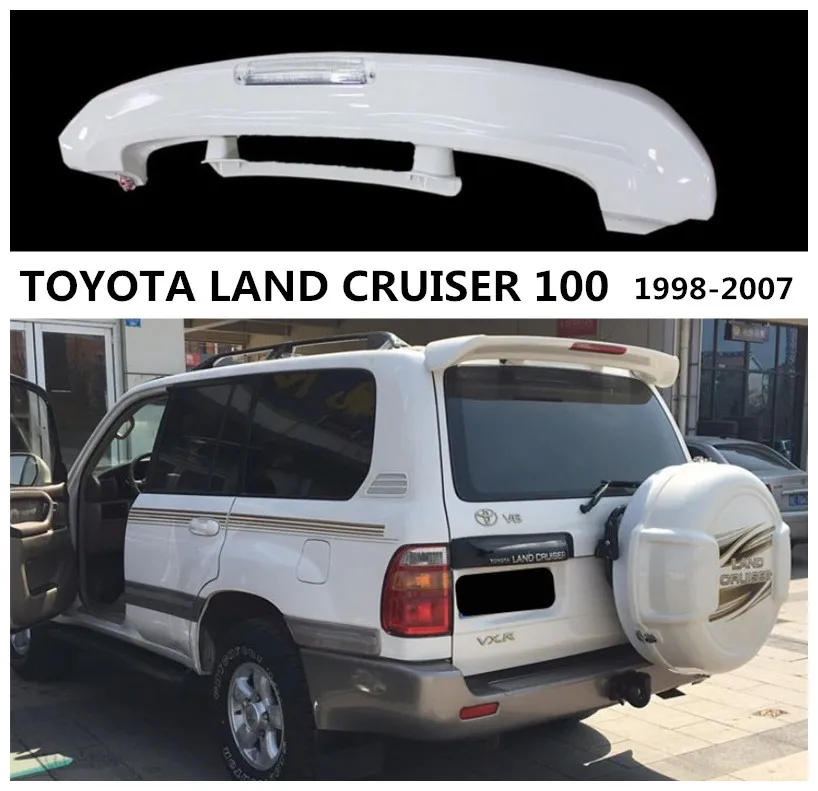 Высокое качество ABS Спойлер для TOYOTA LAND CRUISER 100 1998 2007 крыло спойлеры со