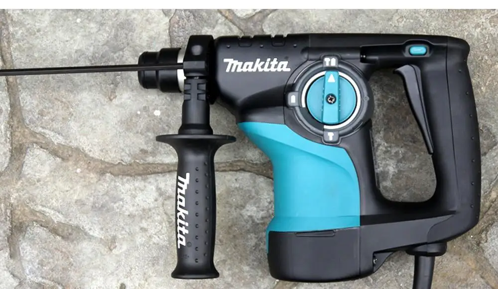 Ударная дрель Makita HR2810 с тяжелым молотком 3 режима работы: одиночный+ молоток 800 Вт 4, 500ipm 1100 об/мин бетонные отверстия