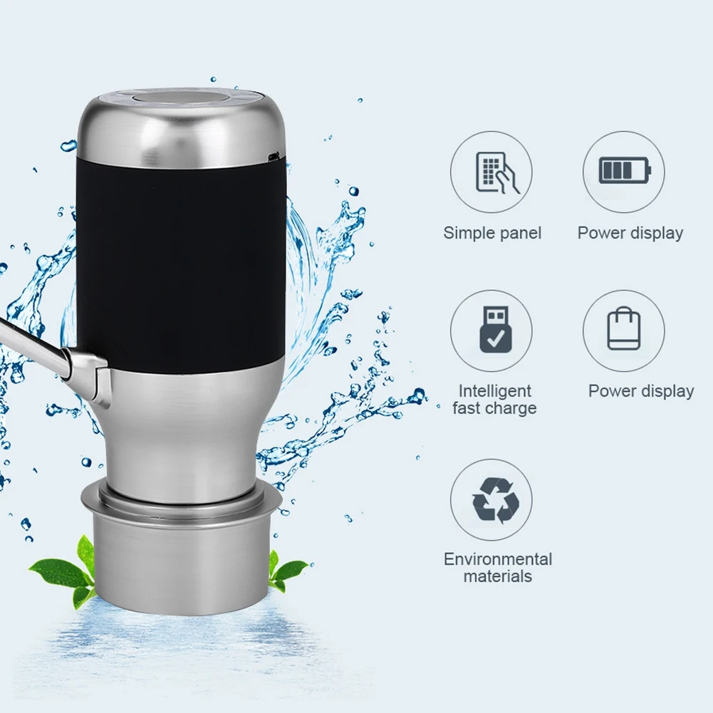 Беспроводная электрическая автоматическая бутылка для воды насос умный диспенсер с Usb Перезаряжаемый Электрический аккумулятор бутылка