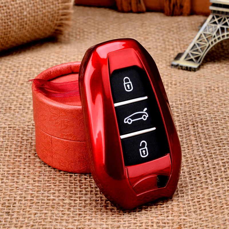 

Cheeth High quality New Auto ABS Key Case Car Key Cover For Peugeot 408 2008 3008 4008 301 508 308S 407 Citroen C5 C6 C4L C3XR