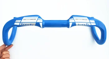 

ievele FULL carbon fiber road bike bent handlebar/full carbon racing bike bent handlebar 31.8*400/420/440mm glossy blue