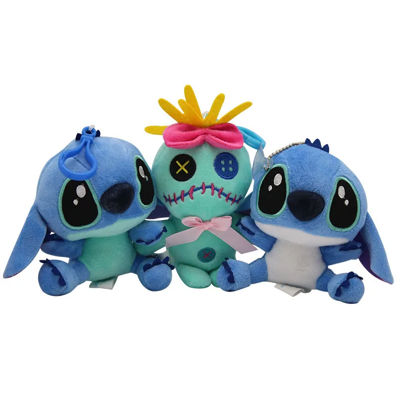 

11*7CM cute Lilo and Stitch plush toys disney Kawaii Stuffed Plush Doll Toys Kids Birthday Wedding Gift String Rope TOY