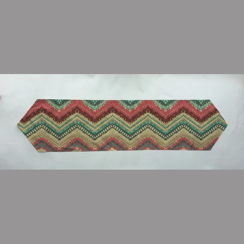 Vintage table cover linen fabric pastoral countryside large flower table runner TV table