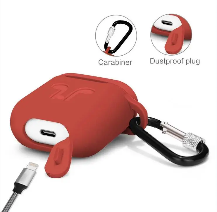 Мягкий силиконовый чехол для Airpods Bluetooth беспроводной Чехол наушников AirPods