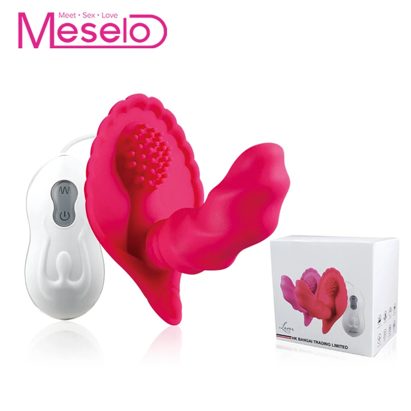 Meselo 10 Speed Wearable font b Dildo b font Vibrator Remote Control Sex Toys For Woman