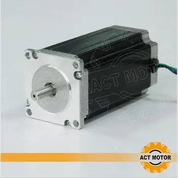 

ACT Motor 1PC Nema23 Stepper Motor 23HS2430 Single Shaft 4-Lead 425oz-in 112mm 3.0A Bipolar 8mm-Diameter CE ISO ROHS