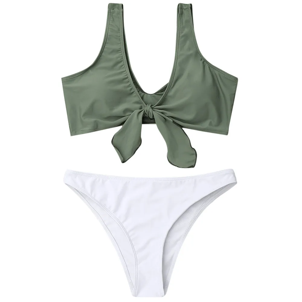 zaful front tie bikini
