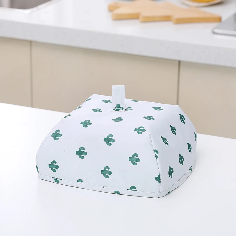 FILBAKE складные крышки для еды, сохраняющие тепло, алюминиевая фольга, крышка для посуды, изоляционная Крышка для еды, аксессуары для кухонного стола, инструменты - Цвет: Cactus S Size