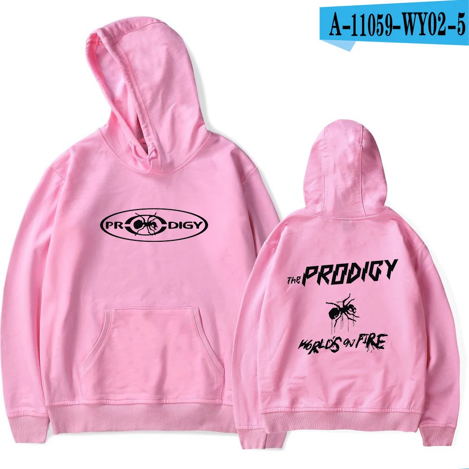 Демисезонный Для мужчин Для женщин мода хип-хоп PRODIGY толстовки принт Повседневное пуловер с капюшоном Толстовка с длинным рукавом Одежда Топы - Цвет: 5