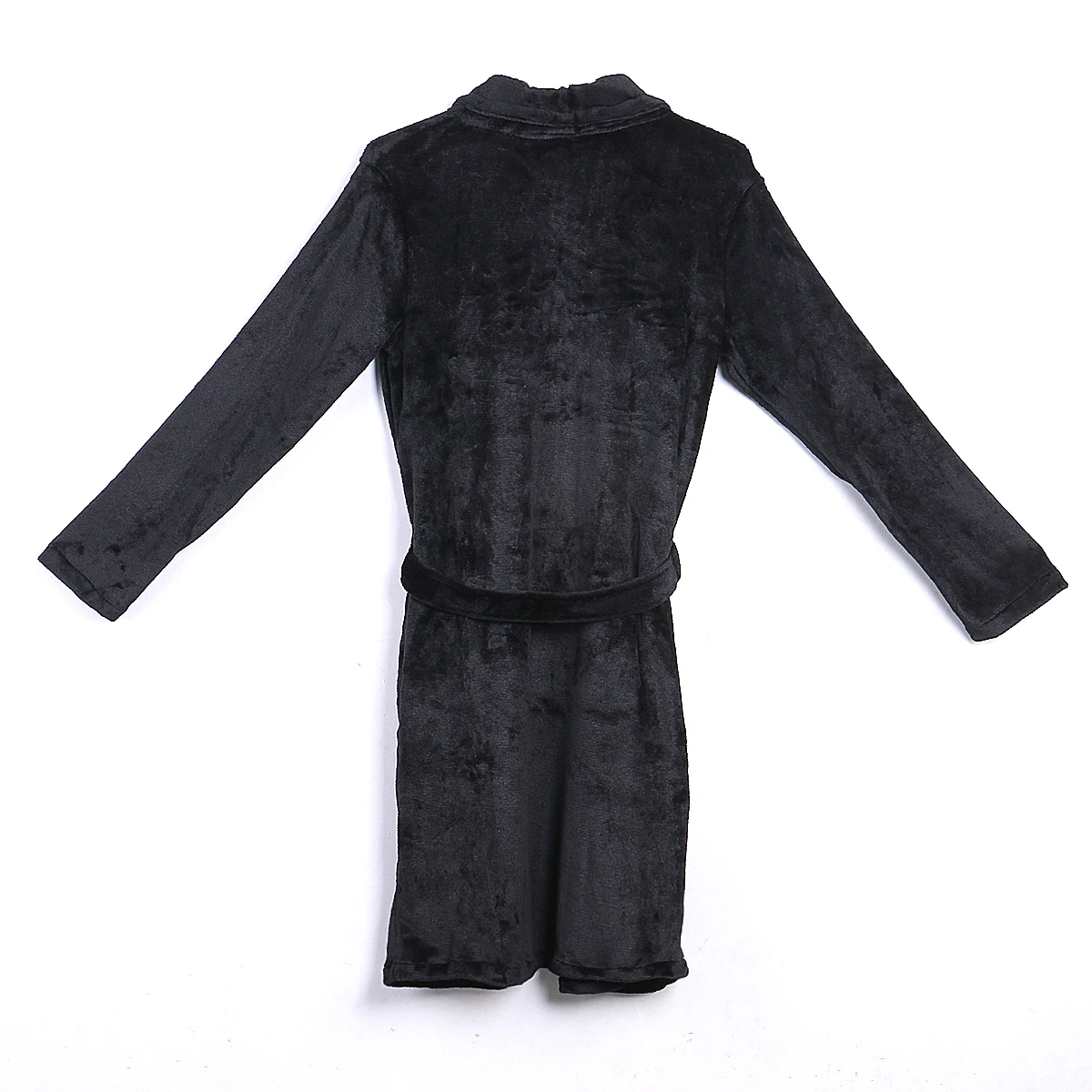 2019 модная мужская зимняя теплая удлиненная плюшевая накидка, халат, домашняя одежда для сна, свободный флисовый халат с длинными рукавами