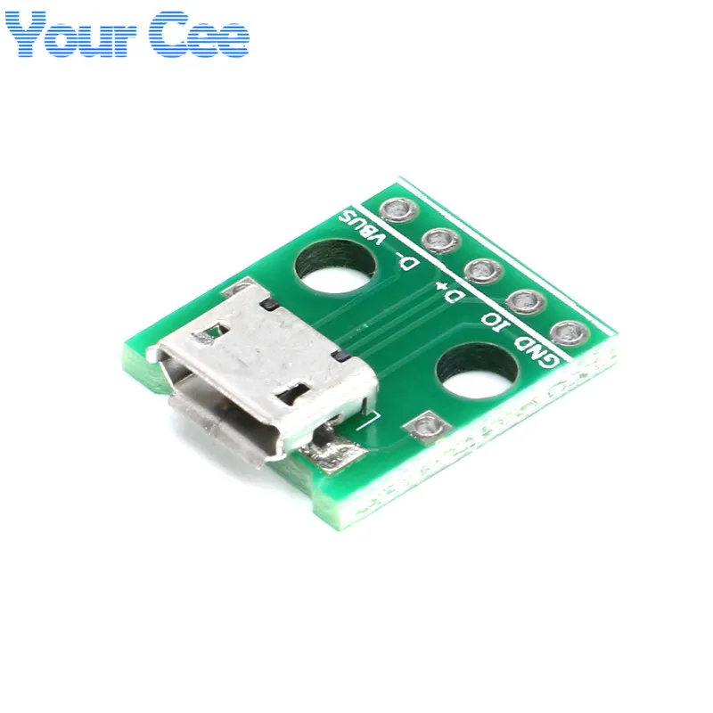 10 шт. адаптер MICRO USB Для DIP адаптера 5 контактный женский разъем Фотографическая