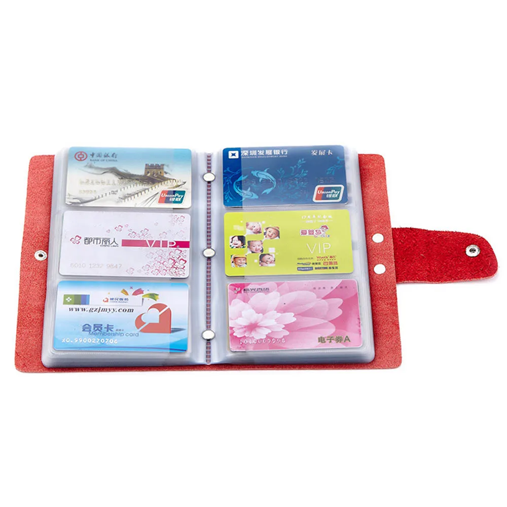 120 Bit Slots Large Capacity 100% cow leather Business Cards Bag Women Men Anti Magnetic Packs Bank ID Holders Card Holder Sets|business card