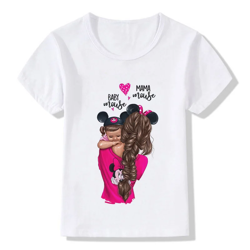 Новинка, модная футболка для девочек с надписью «Super Mom» Забавный Повседневный Топ для мамы и дочки, для маленьких мальчиков и девочек, Kawaii, Детская рубашка для малышей - Цвет: 1969